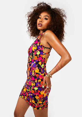 Hit The Club Cutout Mini Dress