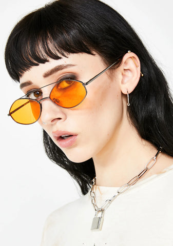 Juicy Stealth Moves Oval Sunglasses