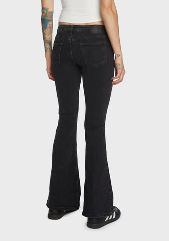 Low Rise Flare Jeans