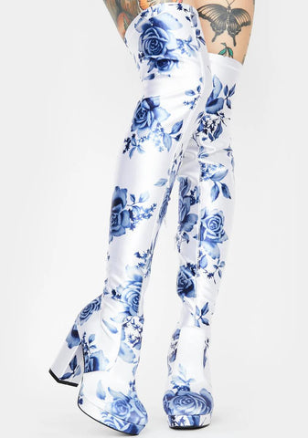 Werk Of Art Thigh High Boots