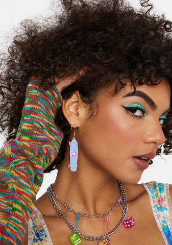 Skateboard Chic Earrings