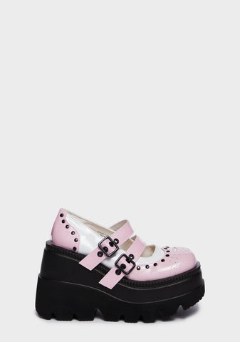 Shaker-27 Platform Mary Janes