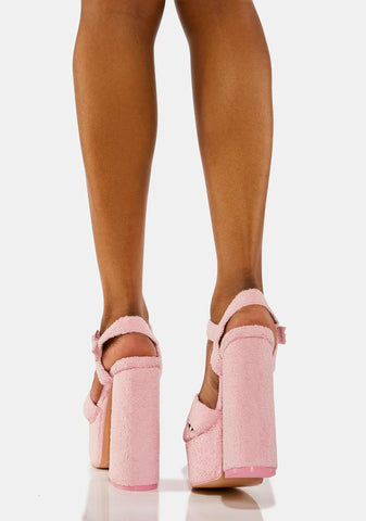 Pink Content Platform Heels