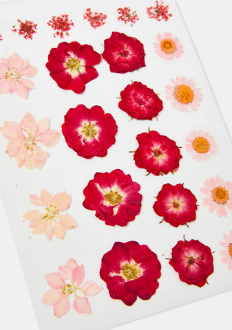 Red & Pink Flower Body Sticker Set