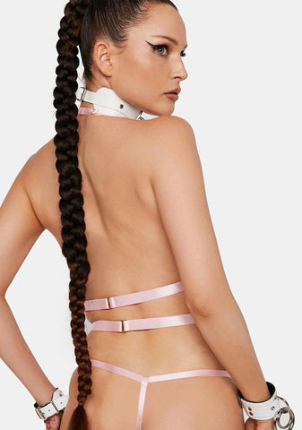 Blush Let Me Teach You Cutout Teddy