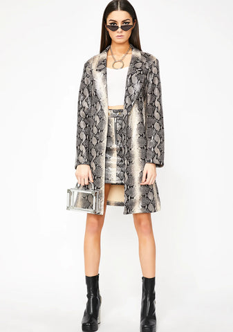 Latte Venomous Vixen Trench Coat