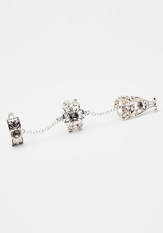 Fatal Fantasy Jeweled Claw Ring