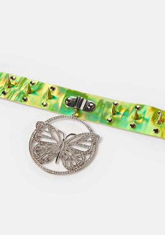 Feel The Electricity Holographic Choker