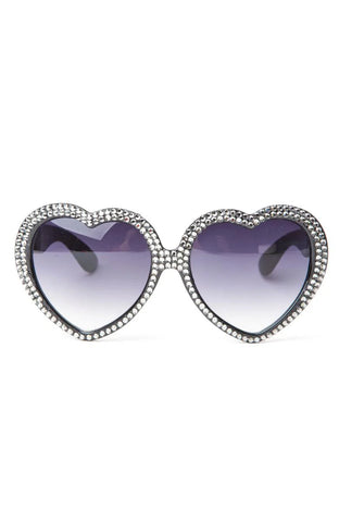 Silver Swarovski® Heart Sunglasses