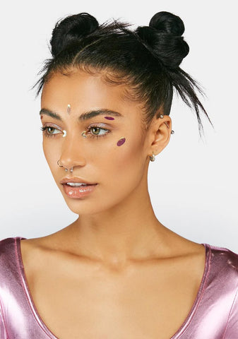 Multi Iridescent Dazzle Dots Eye Decor