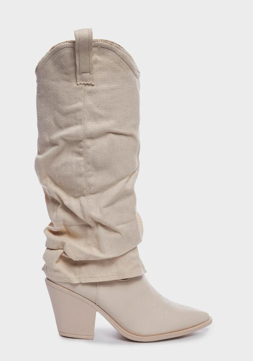 Natural Prairie Girl Cowboy Boots