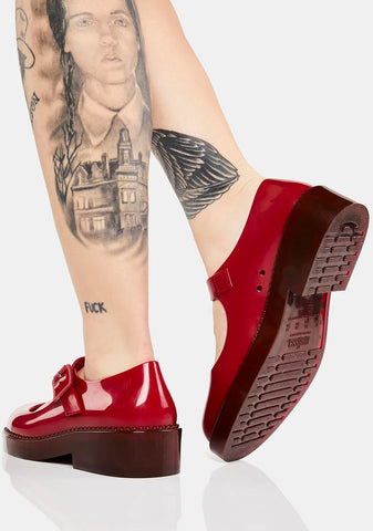 Red Lola Mary Janes