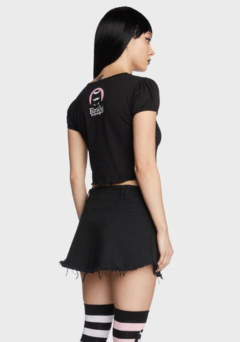 Attitude Issues Graphic Crop Top