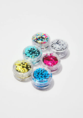 Tropical Cosmetic Face Glitter Set