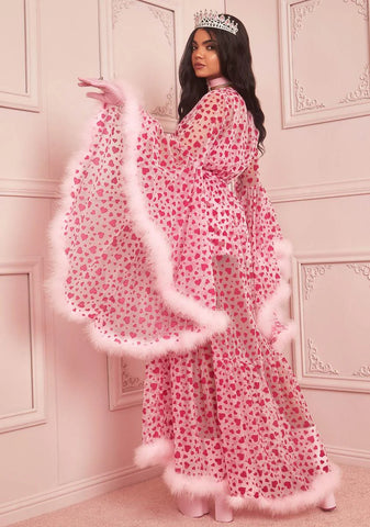 Love Surrounds Me Marabou Robe
