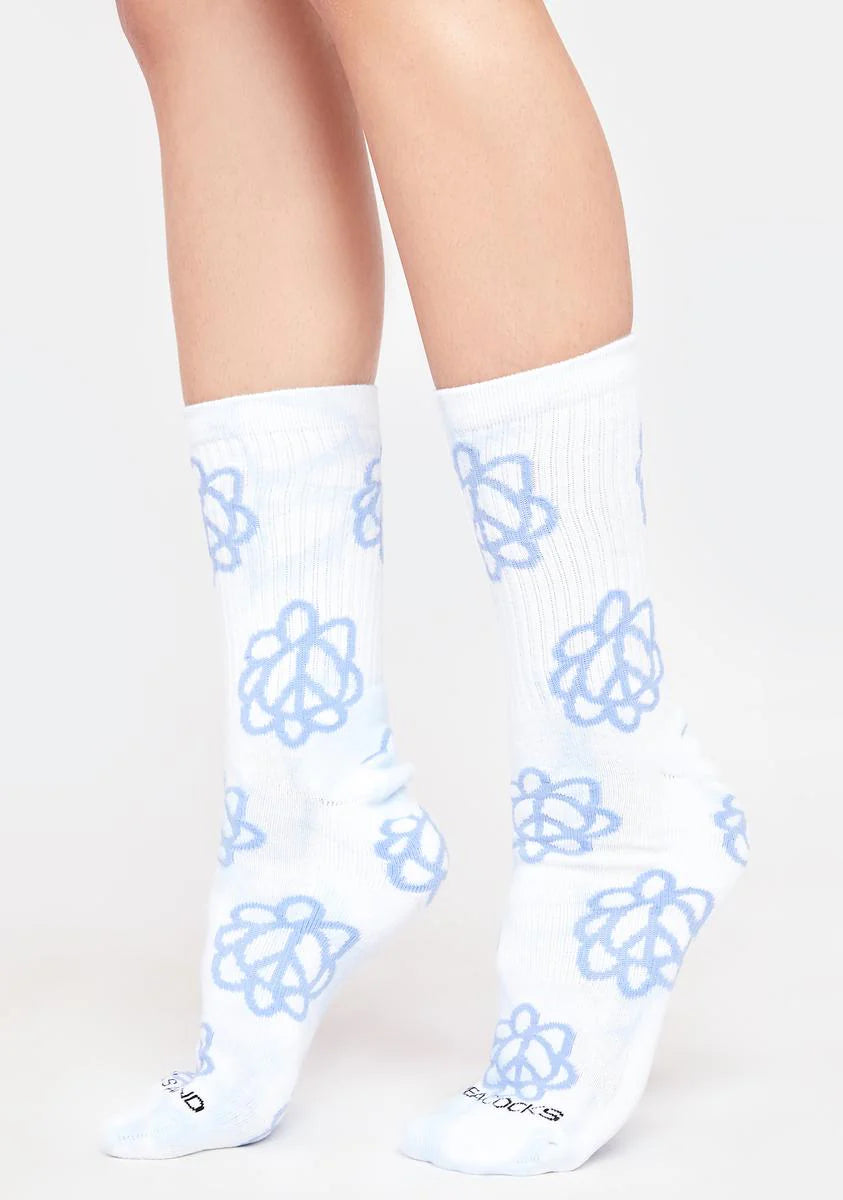 Peace & Petals Tie Dye Socks