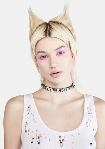 Dolls Kill Spiked Choker