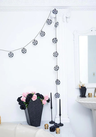 Dark Omens Pentagram String Lights