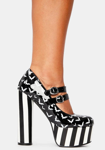 Winged Thing Platform Heels