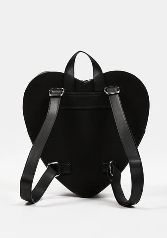Kiss Of Darkness Heart Backpack