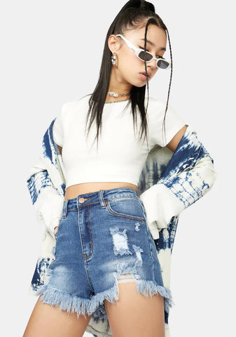 See The Setting Sun Denim Shorts