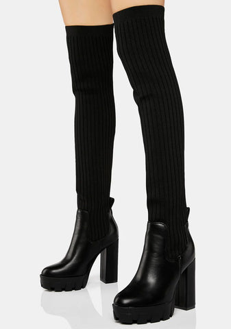 Step Away Thigh High Boots