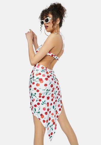 Who We Are Cherry Cutout Mini Dress