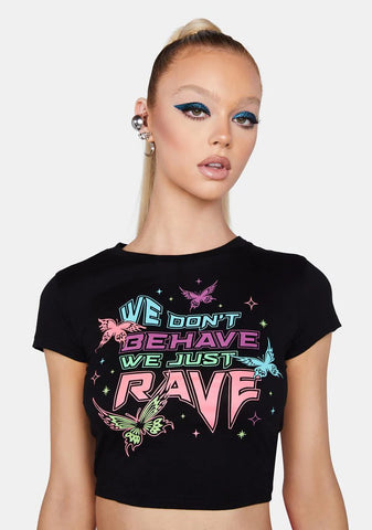 No Behaving Glow In The Dark Tee