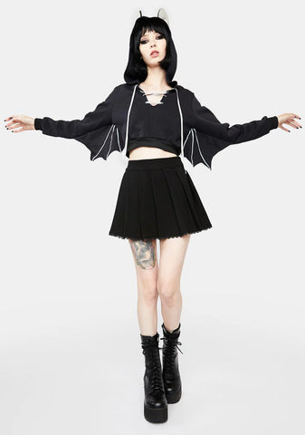 Feeling Flighty Cropped Hoodie