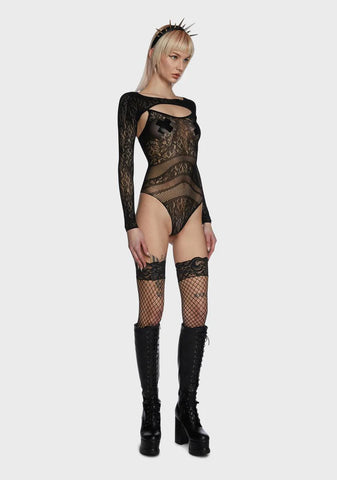 Don't Get Attached Sheer Bodysuit