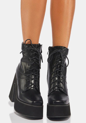 Rumi Lace Up Platform Boots