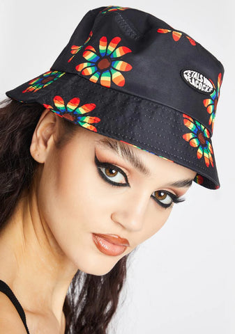 Rainbow Sunflower Bucket Hat