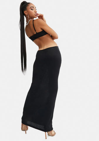 Onyx Check My Style Cut Out Maxi Dress