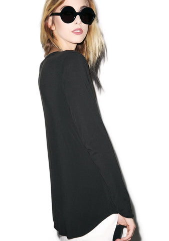 Long Lazy Tee - White