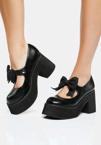 Electropop Girl Platform Mary Janes