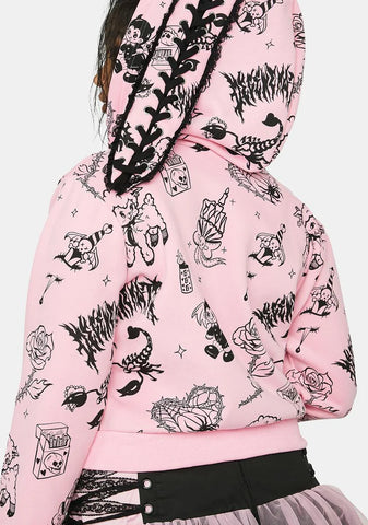 Plus Babe Breaking Tradition Bunny Ear Jacket