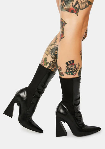 Callous N Cordial Power Mesh Sock Heels