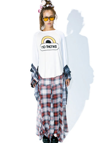 No Thanks Rebel Raglan