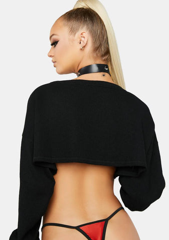 Red Fuck Me Heart Thong