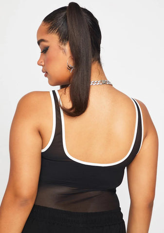 Plus All The Riches Mesh Tank