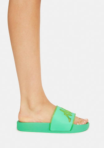 Green Ash Authentic Aqua 1 Slide Sandals