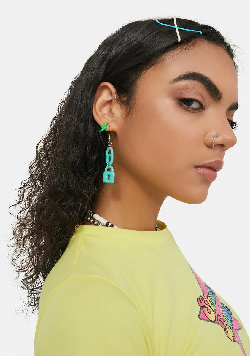 Secure The Sass Locket Earrings