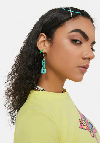 Secure The Sass Locket Earrings