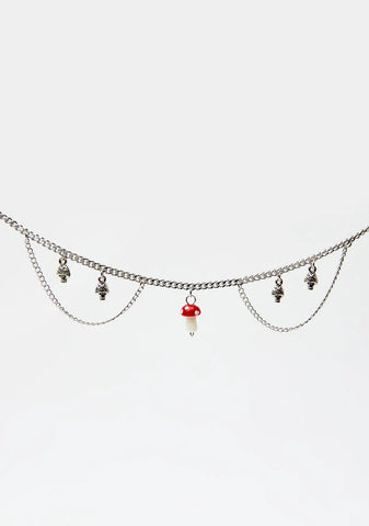 Mushroom Princess Chain Necklace