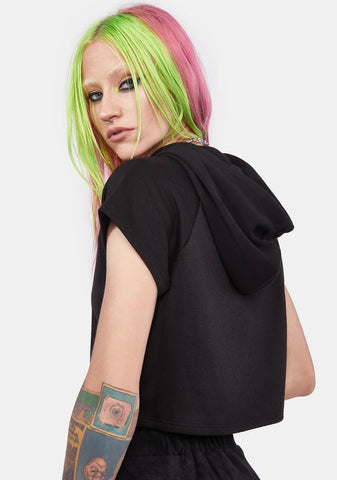 It's Never Enough Cropped Hoodie