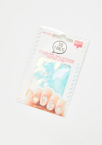Beauty Addict Iridescent Nail Stickers