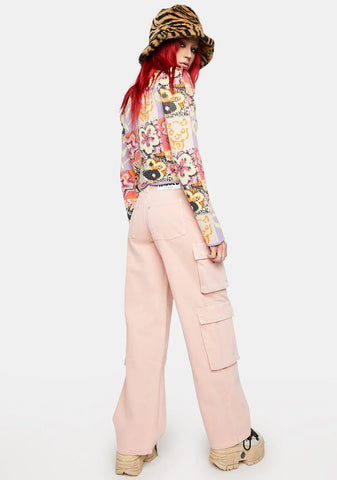 Pink Combat Release Jeans