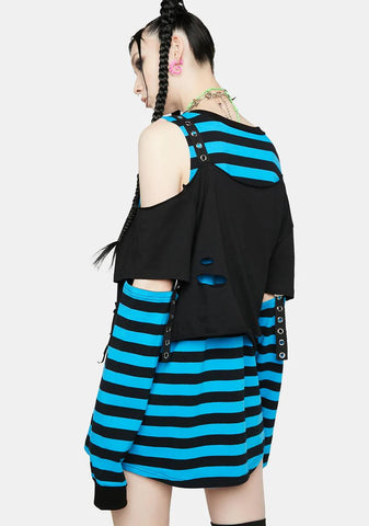 Chuckle Forth Striped Top