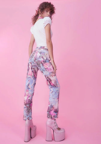 Once Upon A Dime Twill Mom Jeans