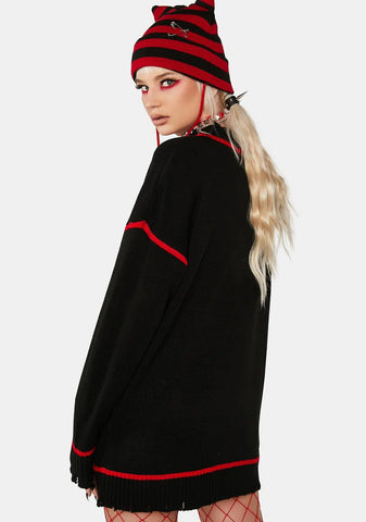 Fear The Reaper Oversized Sweater